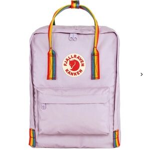 NWT Fjallraven Kanken Rainbow Backpack in Pastel Lavender